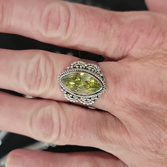 925 lemon quartz ring - Picture 3 of 10